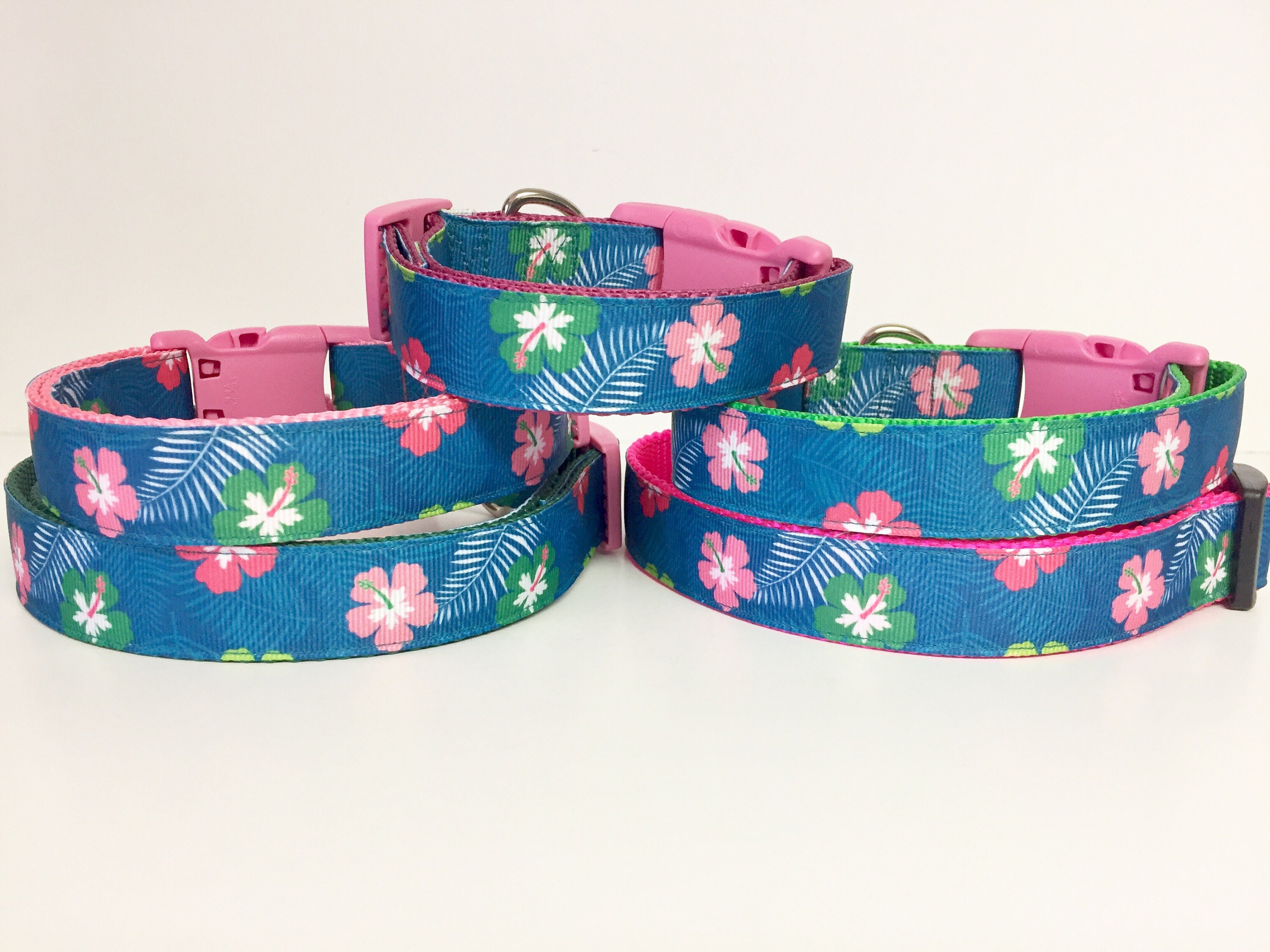 Luau Dog Collar Hawaii Flower Dog Collar Tropical Dog Collar Etsy