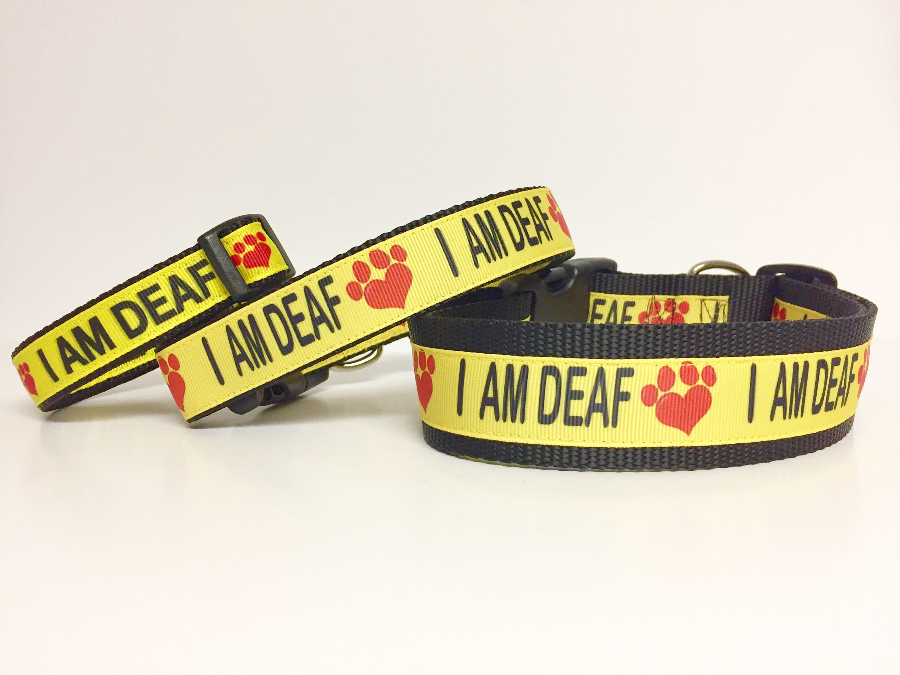 I AM DEAF Dog Collar or Leash Dog With Special Needs Deaf Etsy Canada