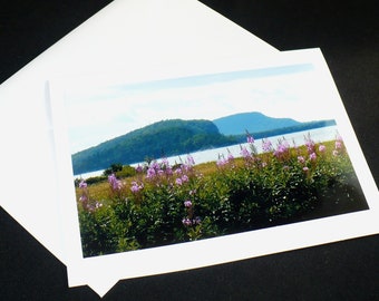 Summer Landscape Blank Photo Card, Nature Photography 6.5 x 5 All Occasion Greeting Card