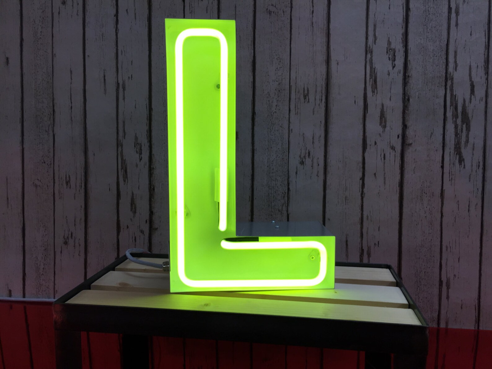 Stylish Metal Marquee light up letters with outline neon | Etsy