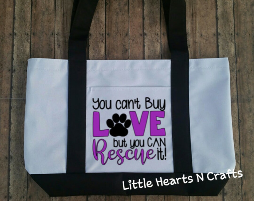 CafePress Adopt A Shelter Dog Tote Bag - Natural Canvas Reusable Shopping Bag