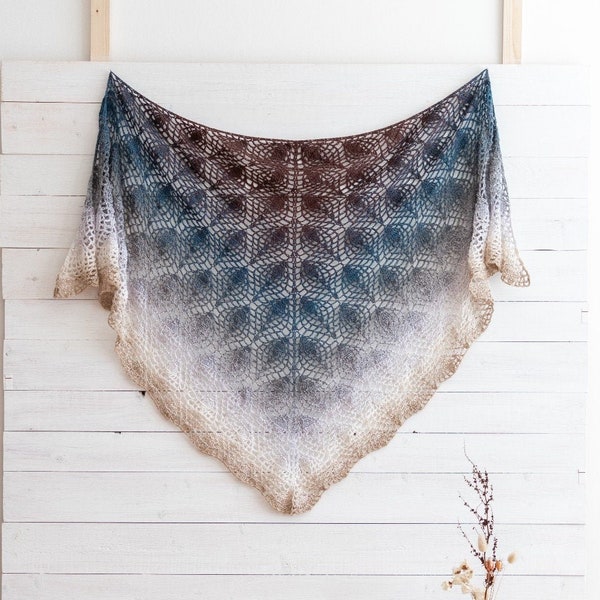 Eastern Dream Shawl crochet pdf pattern INSTANT DOWNLOAD