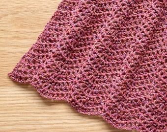 Subtle Chevron Shawl crochet pdf pattern INSTANT DOWNLOAD