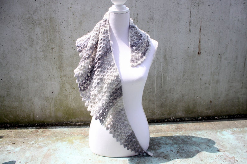 Sideways Pebbles Shawl crochet pdf pattern INSTANT DOWNLOAD Etsy