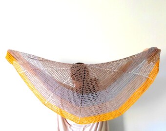 Half Moon Shawl Crochet Pattern INSTANT DOWNLOAD