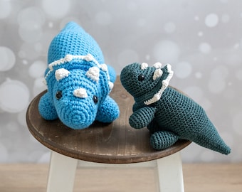 Triceratops Onesiegurumi: No-sew amigurumi crochet pattern PDF INSTANT DOWNLOAD