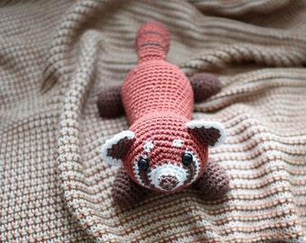 Red Panda Onesiegurumi: No-sew amigurumi crochet pattern PDF INSTANT DOWNLOAD