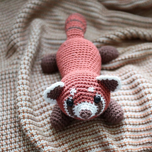 Red Panda Onesiegurumi: No-sew amigurumi crochet pattern PDF INSTANT DOWNLOAD