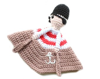 Pirate Lovey crochet amigurumi pdf pattern INSTANT DOWNLOAD