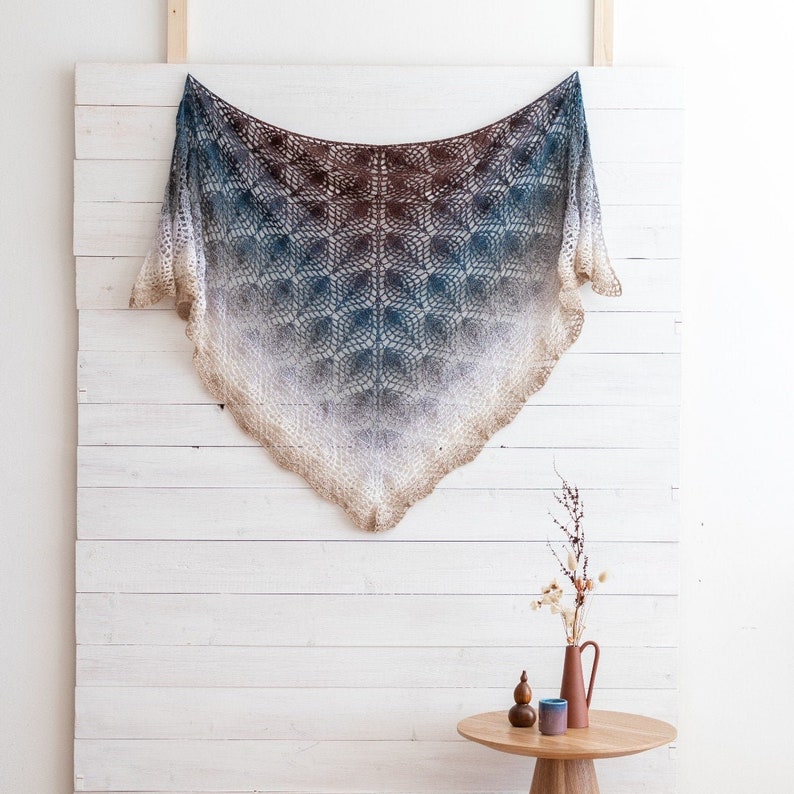 Eastern Dream Shawl crochet pdf pattern INSTANT DOWNLOAD image 1