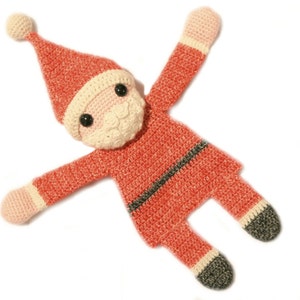 Santa Ragdoll crochet amigurumi pattern PDF INSTANT DOWNLOAD