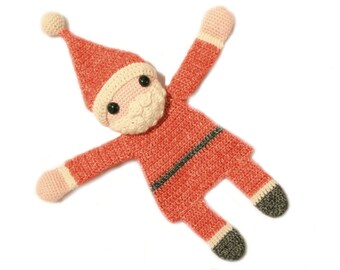 Santa Ragdoll crochet amigurumi pattern PDF INSTANT DOWNLOAD