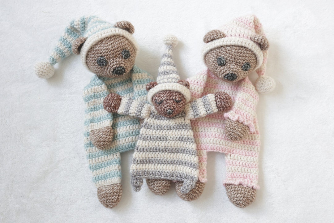 Duo Deal: Sleepy Bear Ragdoll En Baby Sleepy Bear Mini Ragdoll Gehaakt ...