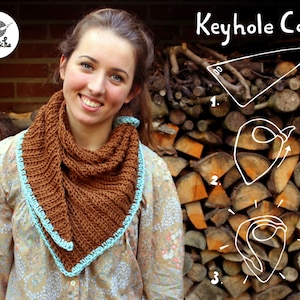 Keyhole Cowl gehaakt pdf-patroon INSTANT DOWNLOAD