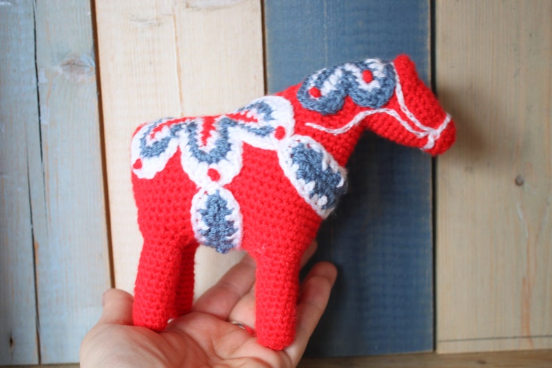 Dala Horse crochet pdf pattern INSTANT DOWNLOAD image 4