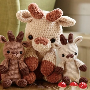 Reindeer Onesiegurumi: No-sew amigurumi crochet pattern PDF INSTANT DOWNLOAD