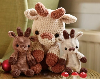 Reindeer Onesiegurumi: No-sew amigurumi crochet pattern PDF INSTANT DOWNLOAD