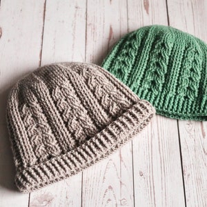 Celtic Cable Hat haak pdf-patroon INSTANT DOWNLOAD