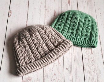 Celtic Cable Hat crochet pdf pattern INSTANT DOWNLOAD