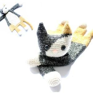 Calico Cat Ragdoll crochet amigurumi pattern PDF INSTANT DOWNLOAD