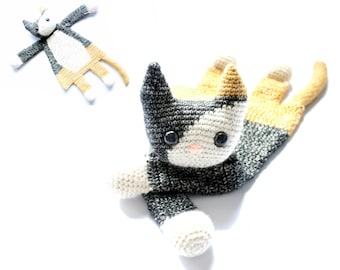 Calico Cat Ragdoll crochet amigurumi pattern PDF INSTANT DOWNLOAD