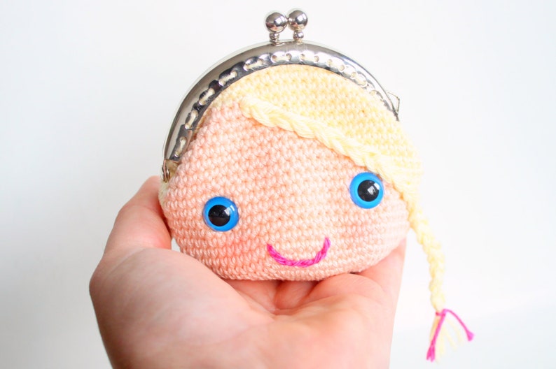 Princess coin purse pdf crochet pattern INSTANT DOWNLOAD image 3