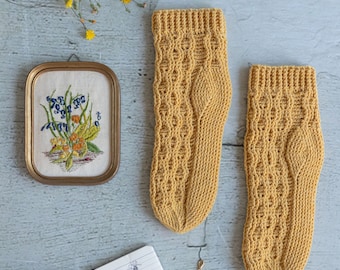 Honeycomb Socks crochet pdf pattern INSTANT DOWNLOAD