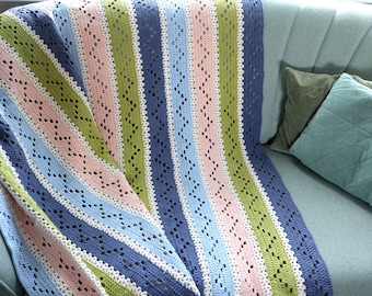 ZigZag Blanket pdf pattern INSTANT DOWNLOAD