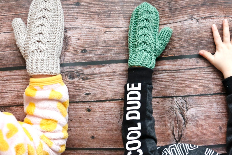 Celtic Cable Mittens Crochet Pdf Pattern INSTANT DOWNLOAD - Etsy