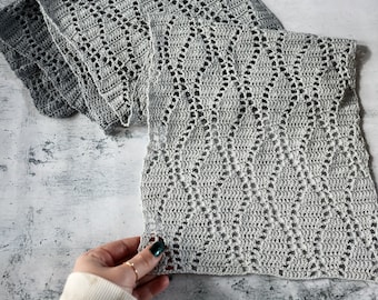 Endless Waves shawl crochet pdf pattern INSTANT DOWNLOAD