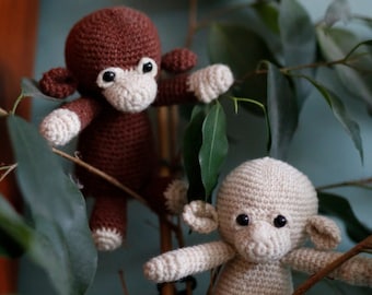 Monkey Onesiegurumi: No-sew amigurumi crochet pattern PDF INSTANT DOWNLOAD