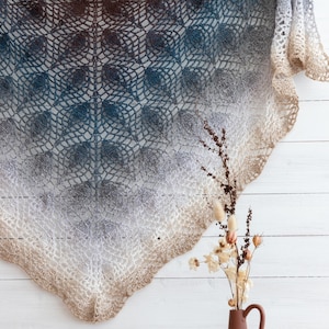 Eastern Dream Shawl crochet pdf pattern INSTANT DOWNLOAD image 2