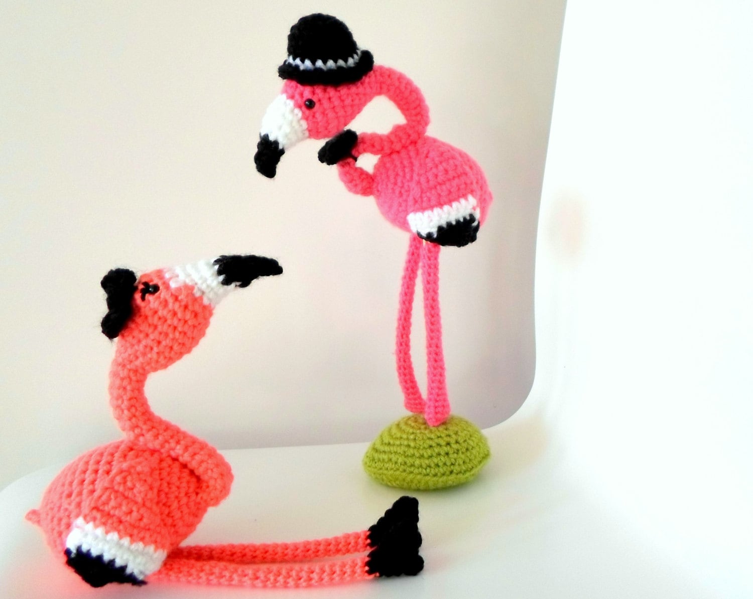 Mr & Mrs Flamingo crochet amigurumi pdf pattern INSTANT Etsy