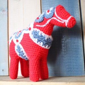 Dala Horse crochet pdf pattern INSTANT DOWNLOAD image 2