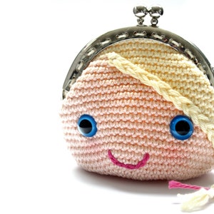 Princess coin purse pdf crochet pattern INSTANT DOWNLOAD image 1