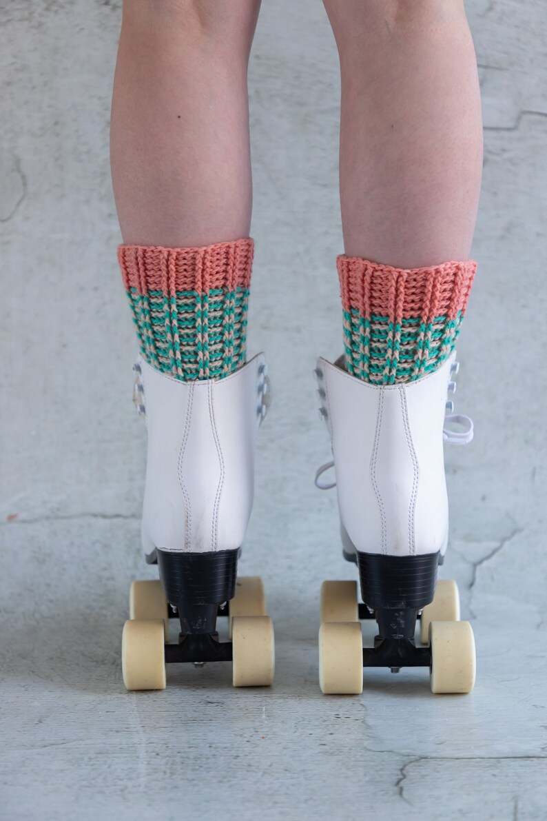 Locomotive Socks crochet pdf pattern INSTANT DOWNLOAD image 3