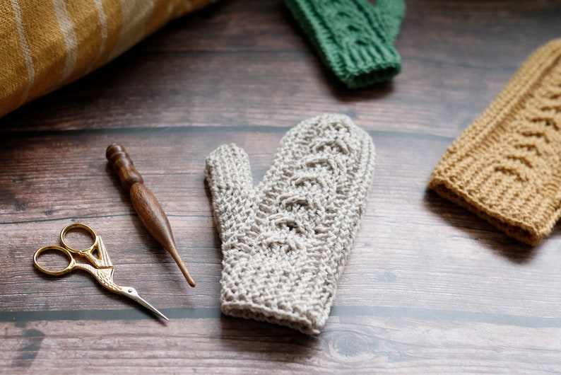 Celtic Cable Mittens Crochet Pdf Pattern INSTANT DOWNLOAD - Etsy