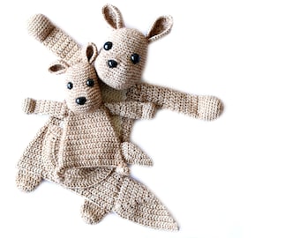 Duo Deal : Kangourou Ragdoll et Bébé Kangourou mini Ragdoll crochet amigurumi pattern PDF TÉLÉCHARGEMENT INSTANTANÉ