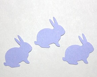 Easter Bunny Confetti, Paper Bunny Cut Outs, Bunny Die Cuts, Some Bunny Is One Birthday Party Supplies, Baby Shower Table Decor, Purple