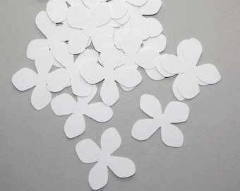 100 White Hydrangea Flower Confetti, Garden Party Decor, Tea Party, Wedding Confetti, Floral Theme Bridal Shower, Baby Shower, Spring