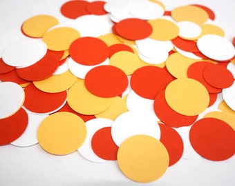 Halloween Confetti, Candy Corn Colors Confetti, Paper Confetti Dots Halloween Party Decorations (100 CT)