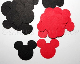 100 Mickey Mouse Confetti, Mickey Mouse Birthday Party, Baby Shower Party Supplies, Mickey Mouse First Birthday Party Decor