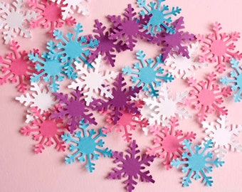 Snowflake Confetti, Frozen Birthday Party Decorations, Winter Wedding Decor, Paper Snowflakes Cut out Winter Wonderland Party Decor (100 CT)