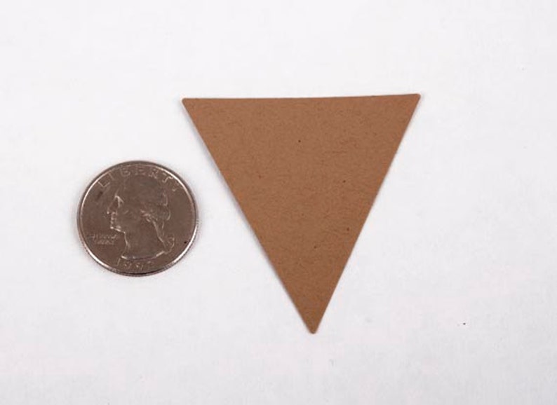 25 Kraft Triangle Pennant Flags Paper Triangle Die Cuts for Etsy