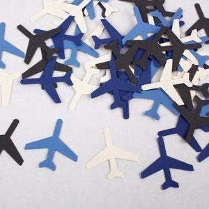 Airplane Confetti Party Decorations Airplane Birthday, Airplane Theme Baby Shower Time Flies Travel Theme Party, Retirement Party Decor