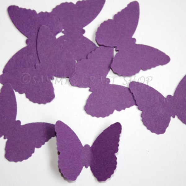 100 Purple Butterfly Confetti, Butterfly Baby Shower Party Supplies