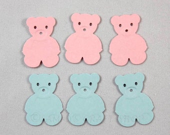 Teddy Bear Baby Shower Confetti, Gender Reveal Decorations (50CT)