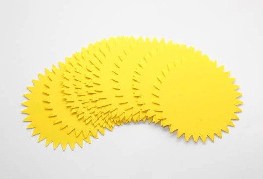 25 Yellow Sun Die Cut You Are My Sunshine Birthday Party Decorations Baby Shower Confetti Summer Cut Outs First Trip Around