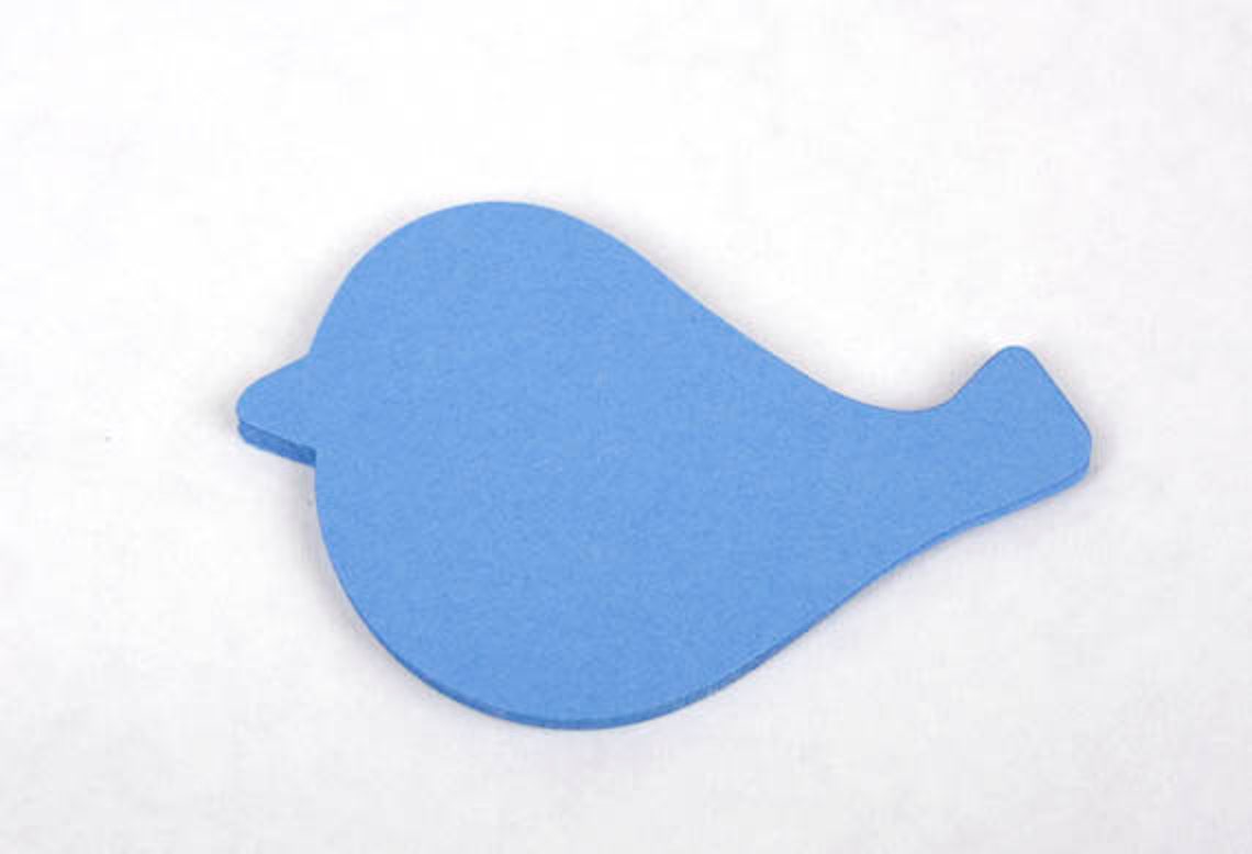25 Blue Bird Cut Outs Die Cut Paper Birds Boy Baby Bird | Etsy