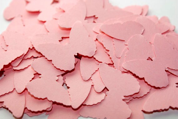 Pink Butterfly Confetti Paper Butterfly Cutouts Birthday Party Spring Decorations 100 CT
